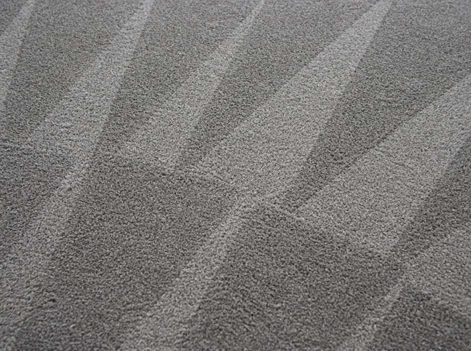 Freshly vacuumed carpet with clean stripes